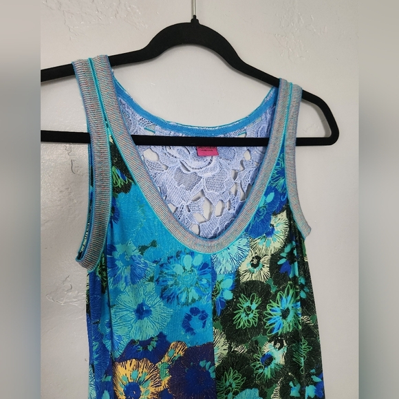 Save The Queen Floral Printed Italian Jumper Sz Small - Picture 6 of 10